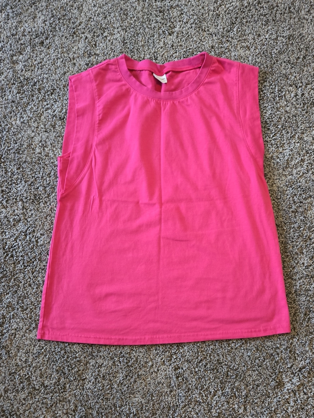 Girls' Hot Pink Sleeveless Tee